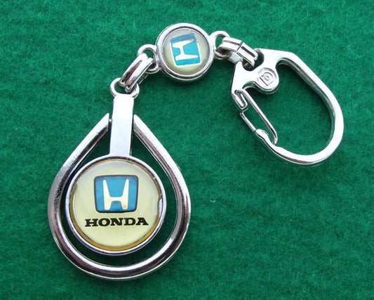 Large Honda Motor Company Japan H Logo Metal Keyring Key Chain