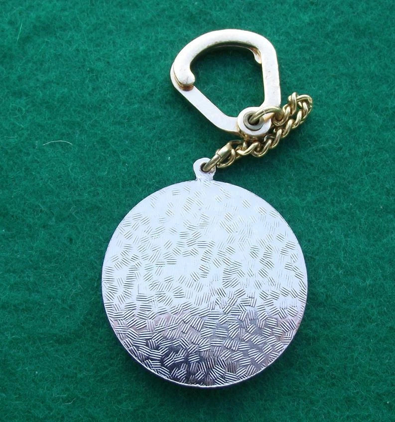 Vintage Prague Castle River Charles Bridge Czech Praha Visitor Key Chain Keyring