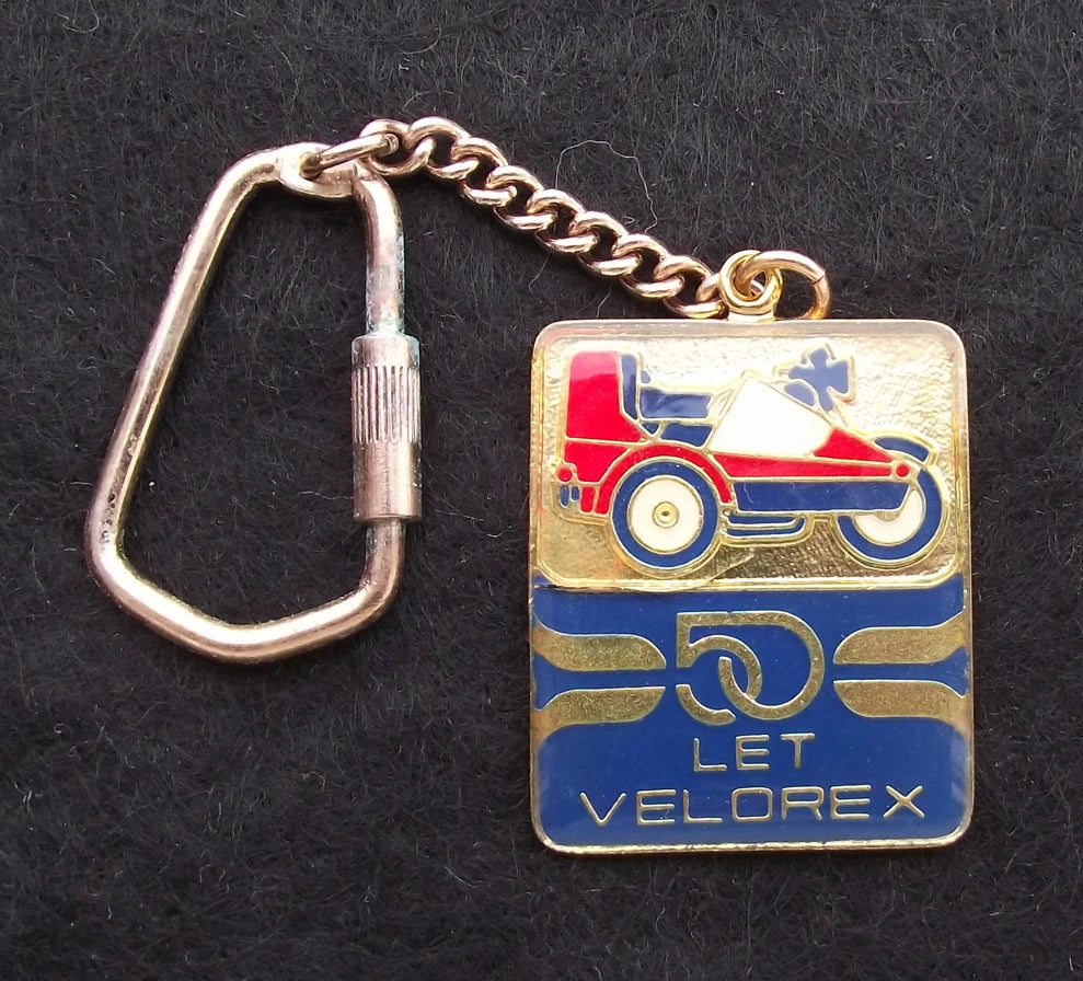 1986 Velorex Motorbike Sidecars Motorcycles Motokov Anniversary Key Chain Fob