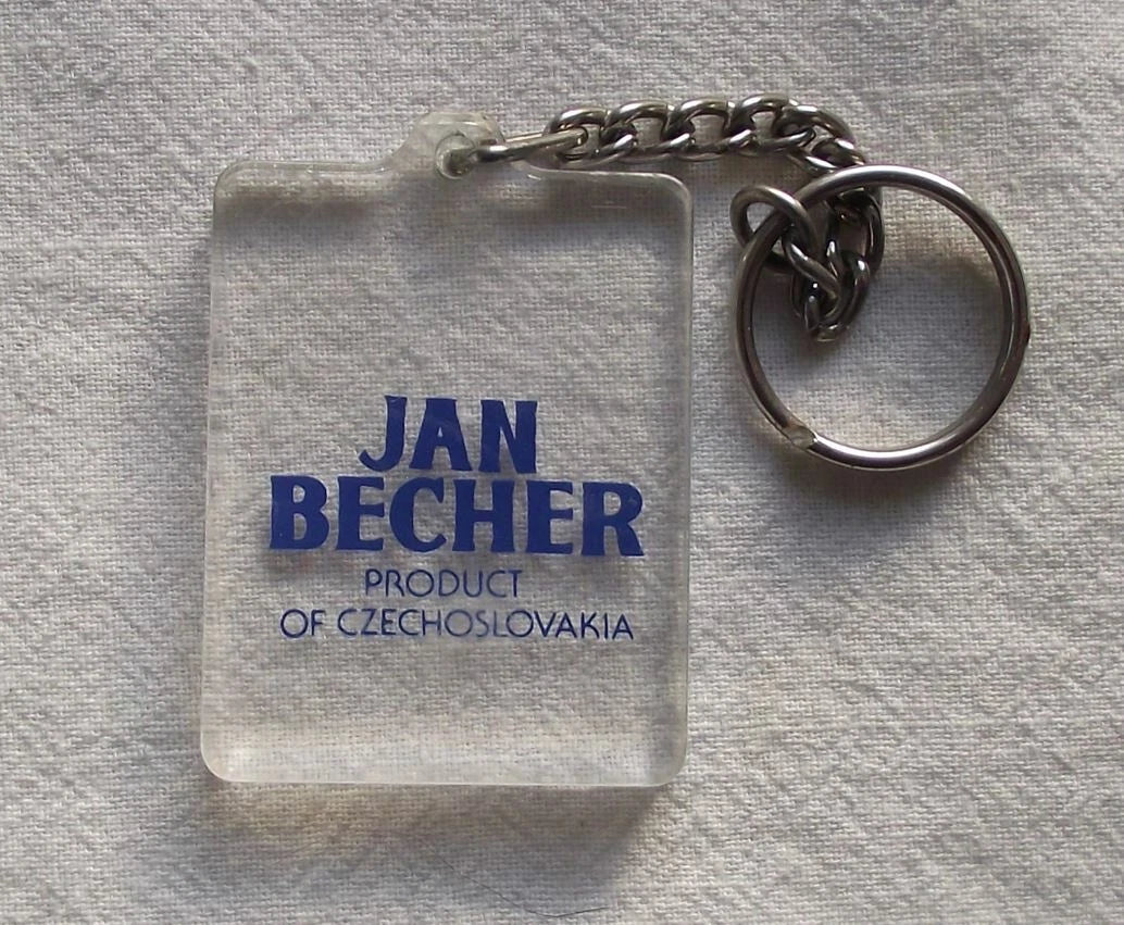Vintage Becherovka Jan Becher Herbal Bitters Alcohol Spirit Key Ring Key Chain