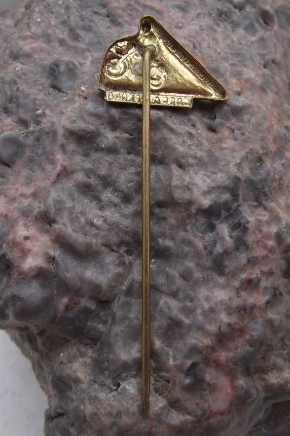 Vintage FIM European Championship Motocross MX Motorbike Sarka Prague Pin Badge