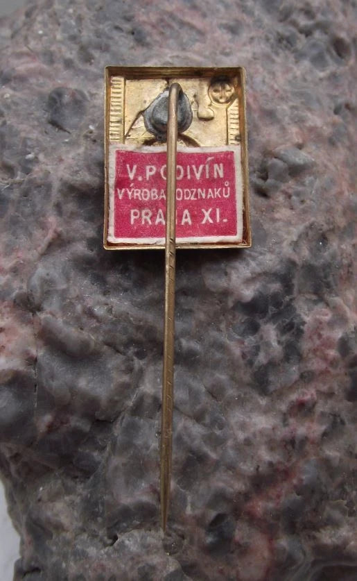 1934 Jaromer Czechoslovakia Motorbike Motorcycle Racing Event Pin Badge