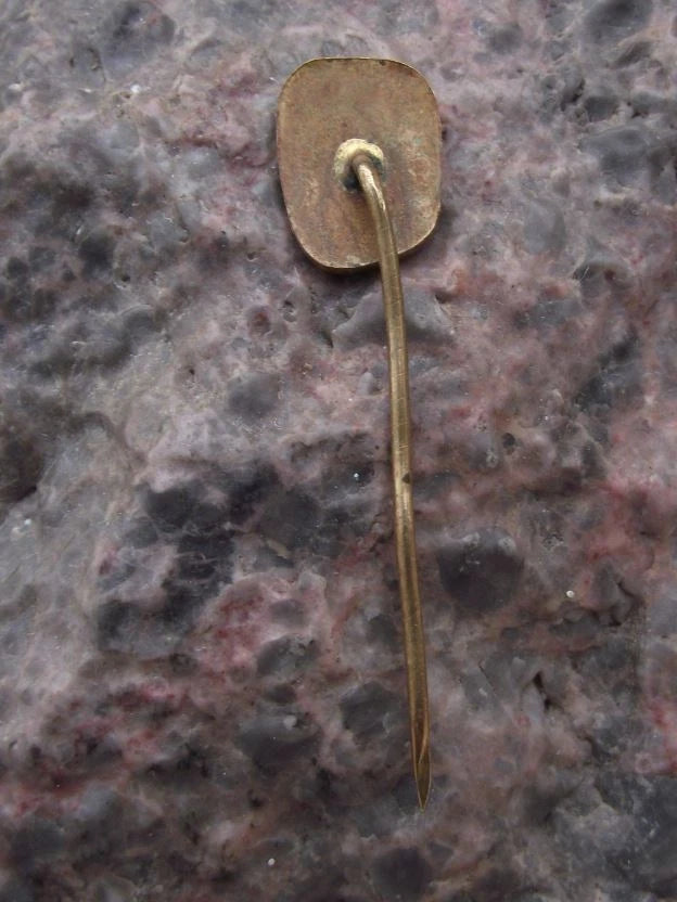 Vintage Pardubice Golden Helmet Motorbike Speedway Rider Souvenir Pin Badge