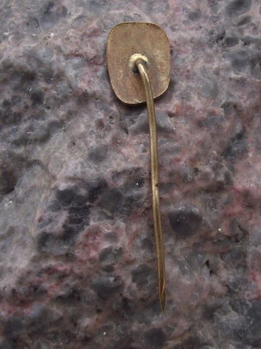 Vintage Pardubice Golden Helmet Motorbike Speedway Rider Souvenir Pin Badge