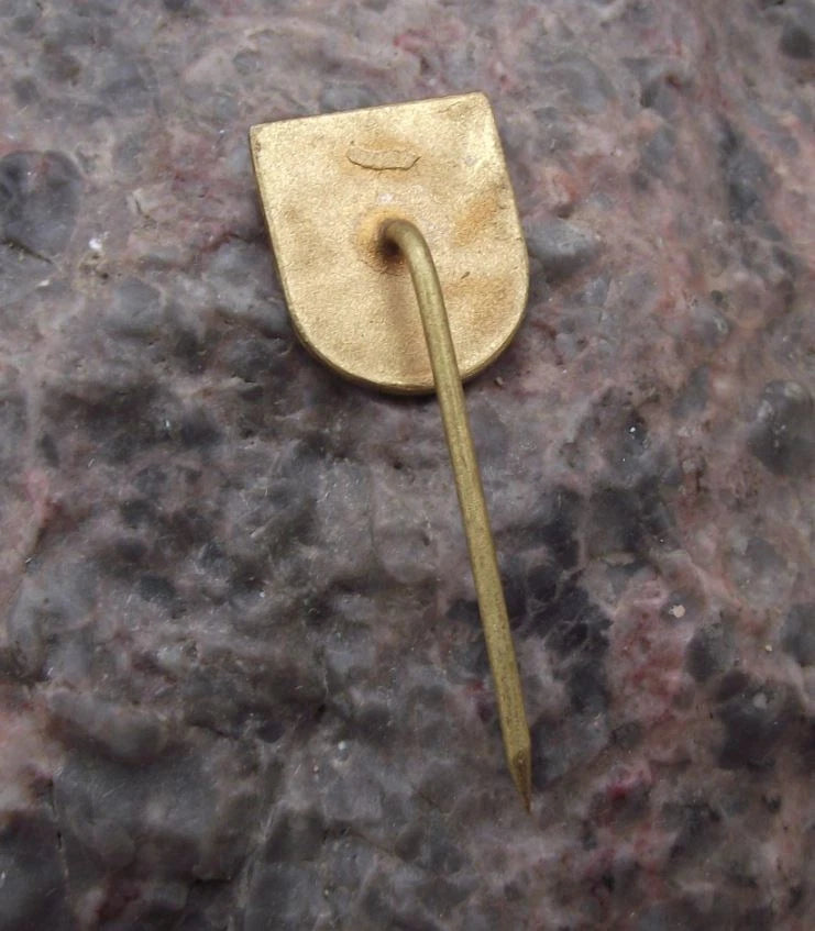 Vintage Pardubice Golden Helmet Motorbike Classic Czech Speedway Race Pin Badge