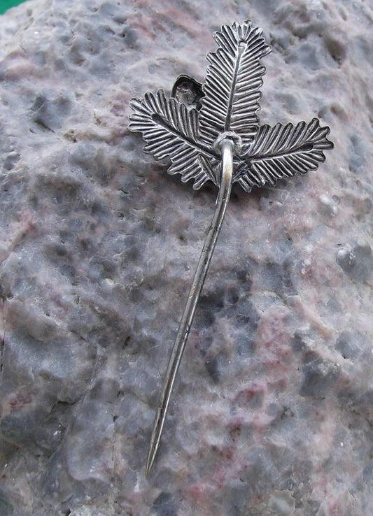 Vintage Pointer Hunting Dog Head Hunt Pine Twig Motif Czech Hunters Pin Badge