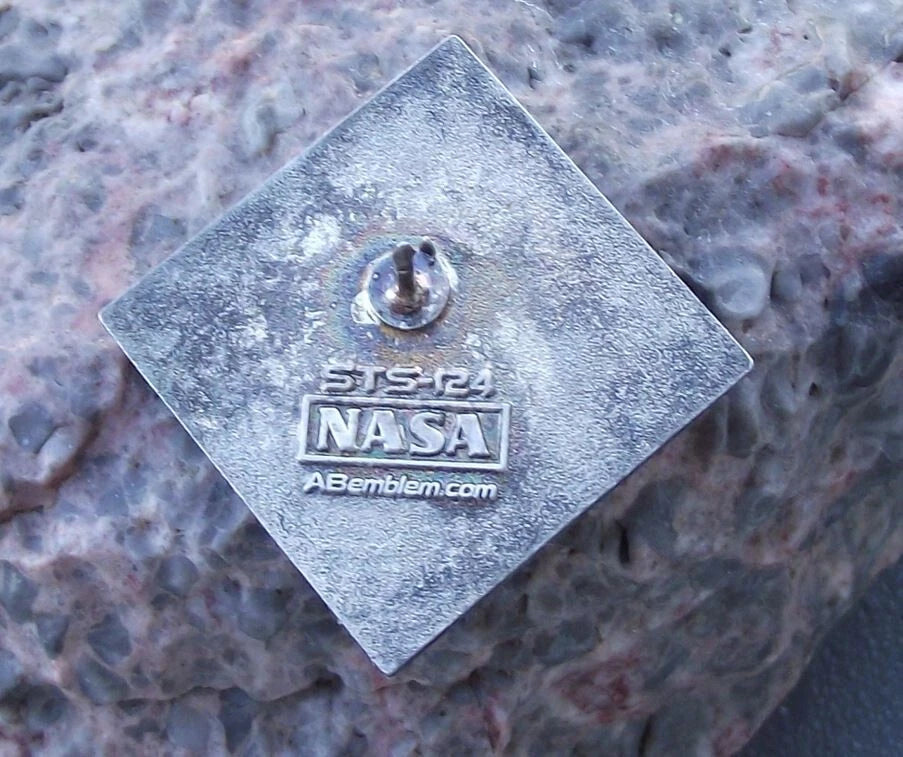 Official NASA Space Shuttle Mission STS 124 Pin Badge from Personal Collection