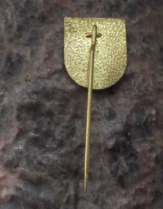 Vintage Sala Šaľa Czechoslovakia Town Heraldic Shield Coat of Arms Pin Badge