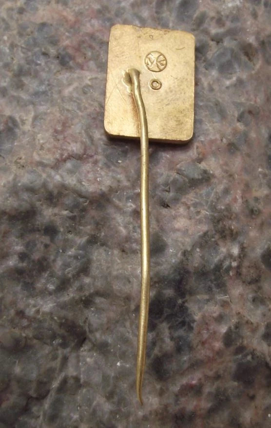 Vintage Caslav City of Jan Žižka Czechoslovakia Hero Warrior Mace Pin Badge