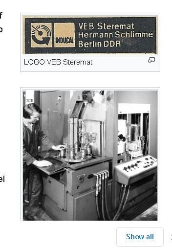Vintage VEB Steremat East Germany Radios and Generators German DDR GDR Pin Badge