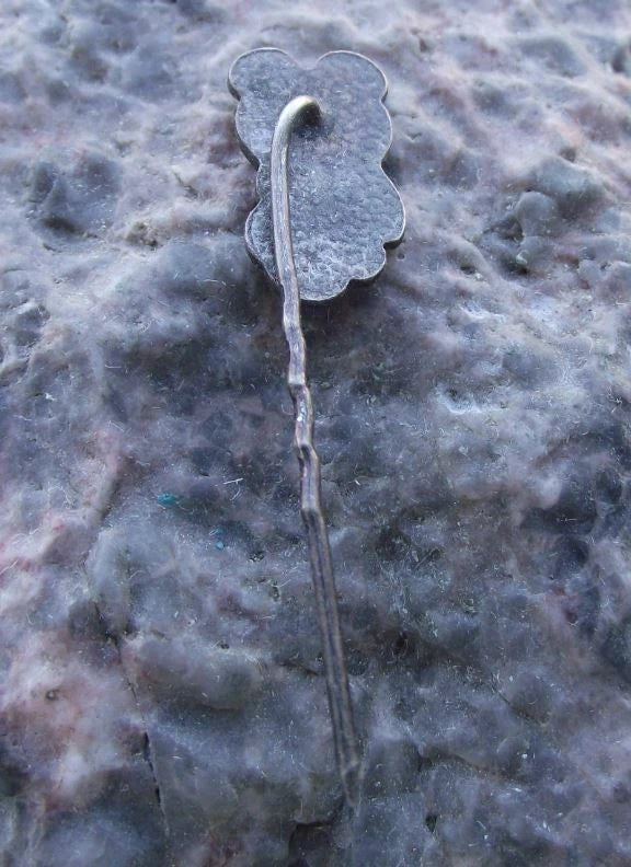 1980 Moscow Olympic Games Russian Bear Misha Official Mascot Silver Pin Badge