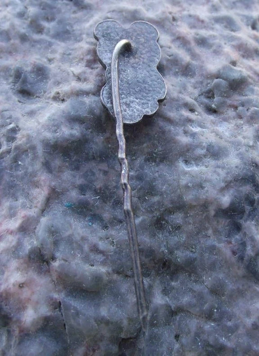 1980 Moscow Olympic Games Russian Bear Misha Official Mascot Silver Pin Badge