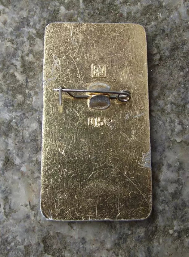 1980 Moscow Olympic Games Soviet Official Logo and Rings Pin Badge