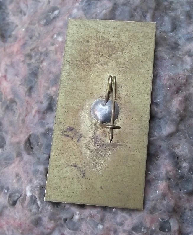 1980 Moscow Olympic Games Official Logo Reflective Pin Badge