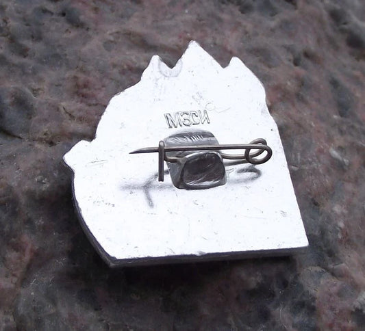 Vintage Novgorod Russia Founding Fathers Viking Ship Long Boat Pin Badge - Badgecrazy