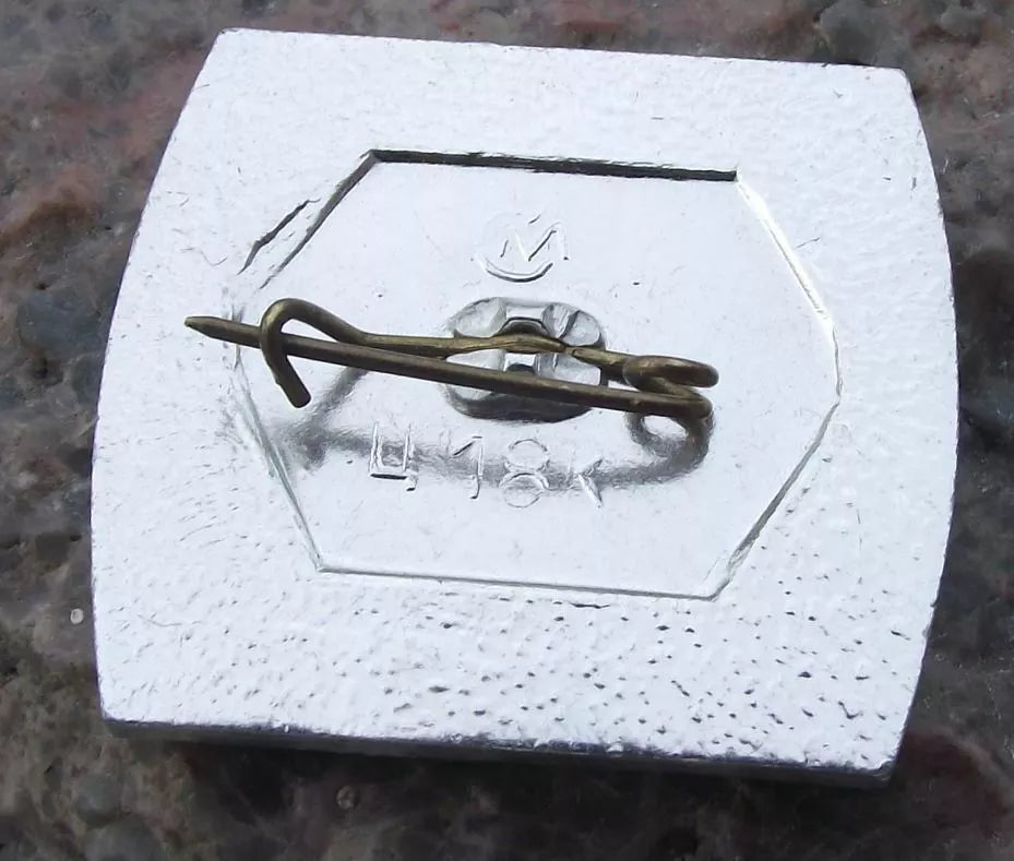 Vintage Imperial Russian Navy Ship of the Line Frigate Azov Sail Pin Badge