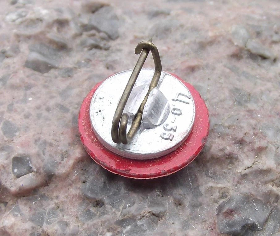 1972 Soviet Union National Emblem 50th Anniversary Glass Pin Badge