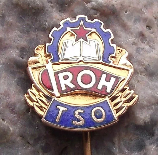 Vintage Czech Trade Union of Sports and Exercise ROH Pin Badge