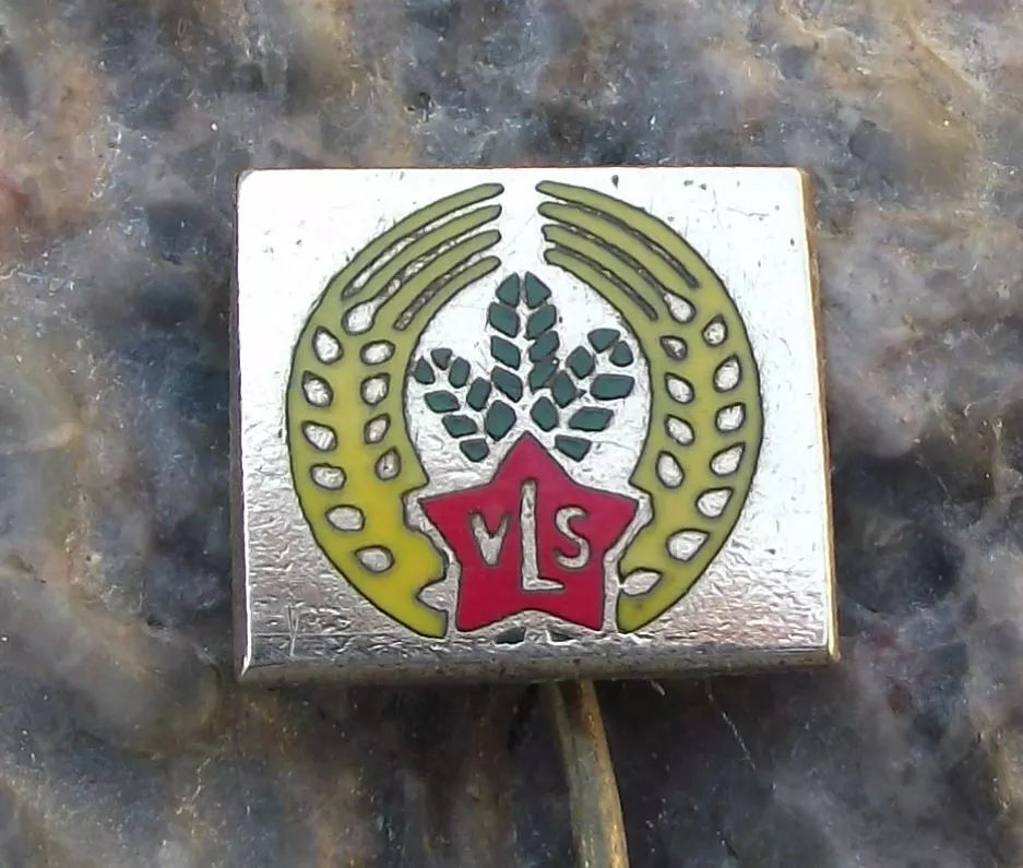 Vintage VLS Military Forestry Agriculture Management Hunting Pine Tree Pin Badge - Badgecrazy