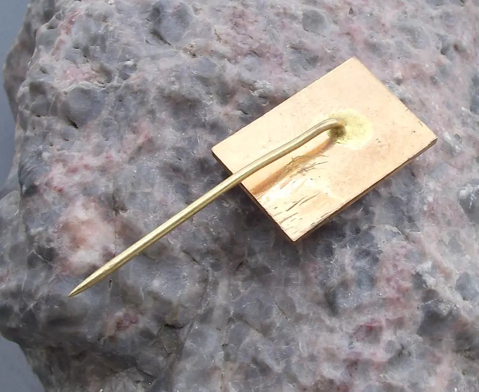 Vintage Czech President Klement Gottwald Czechoslovakia Communist Pin Badge - Badgecrazy