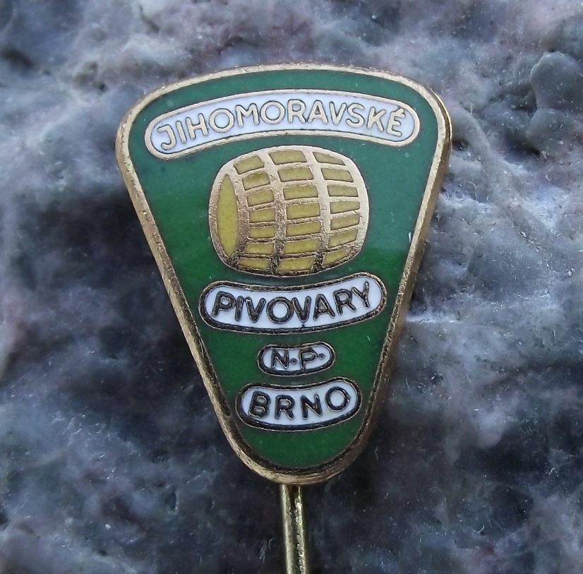 Antique Southern Moravia Brewery Brno Beer Barrel Czechoslovakia Pin Badge - Badgecrazy