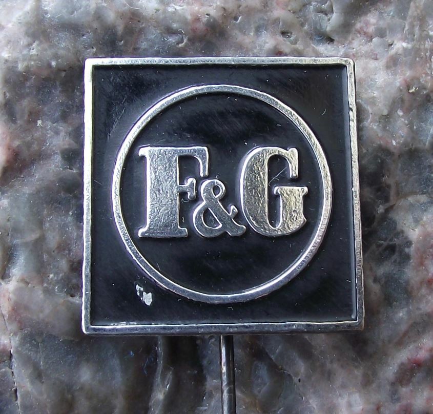 Antique F G Felten and Guilleaume Electric Motors Metal Steel Cables Pin Badge - Badgecrazy