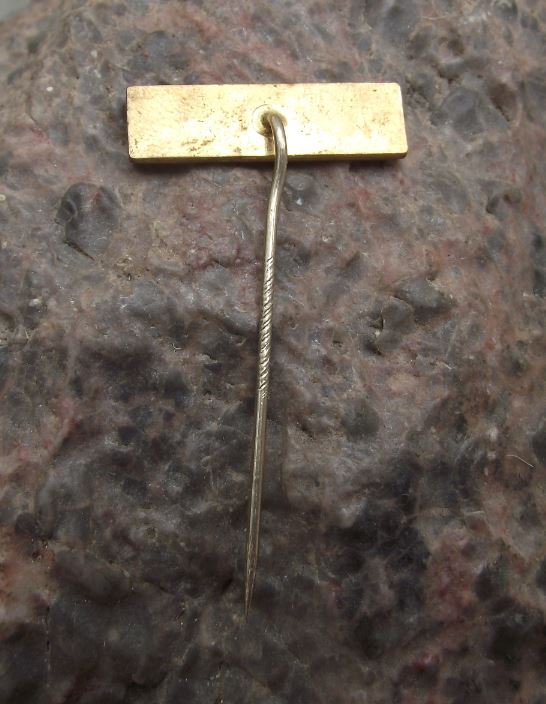 Antique VEB Mansfeld Mining Engineering Company Firm Logo Motif Name Pin Badge - Badgecrazy