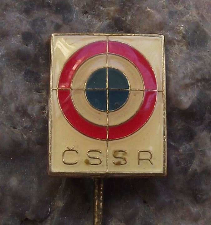 CSSR Czechoslovakia Czech Rifle Gun Shooting Marksman Target Award Pin Badge - Badgecrazy