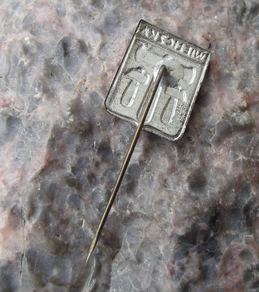 Vintage Wieliczka Poland Polish Heraldic Crest Coat of Arms Pin Badge - Badgecrazy