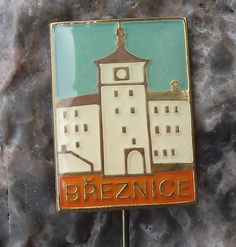 Antique Renaissance Castle Breznice Palace Czech Tourist Souvenier Pin Badge - Badgecrazy