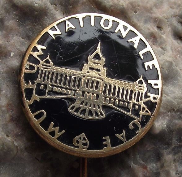 Antique Czech National Museum Narodni Museum Tourist Souvenier Pin Badge - Badgecrazy