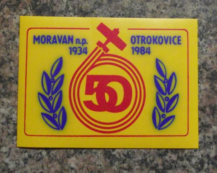 1984 Moravan Zlin 50th Anniversary Celebration Airplane Aircraft Decal Sticker - Badgecrazy