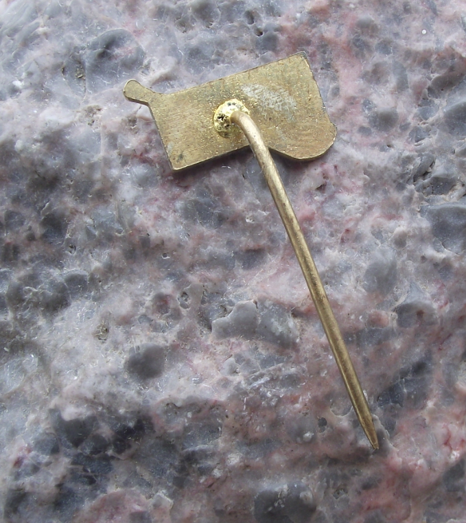 Antique Slavia Prague Field Hockey Team Supporters Stick Ball Pin Badge - Badgecrazy