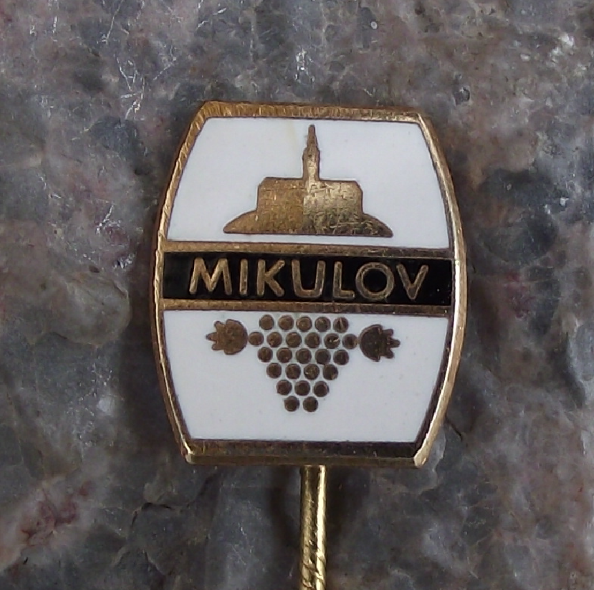 Vintage Mikulov Czechoslovakia Grape Wine Region Bunch of Grapes Pin Badge - Badgecrazy