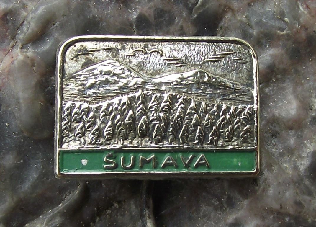 1950s Sumava National Park Czechoslovakia Bohemian Mountains Tourist Pin Badge