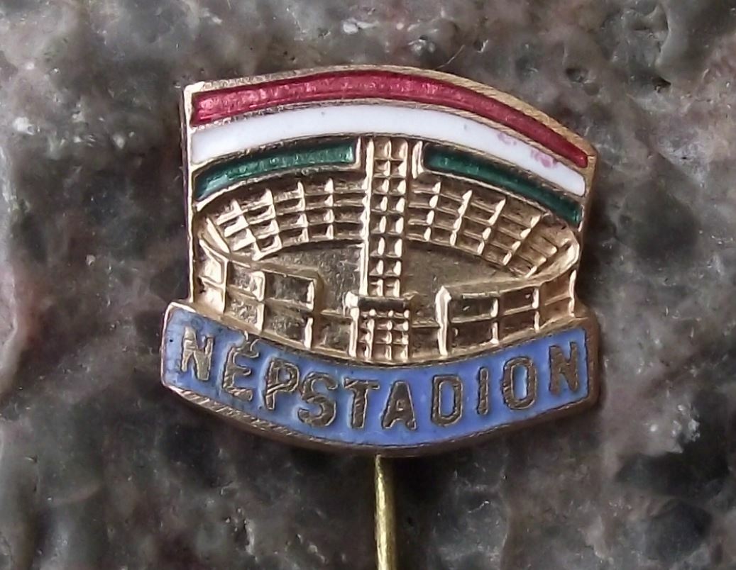 Antique Ferenc Puskas Nepstadion Giant Football Soccer Stadium Hungary Pin Badge - Badgecrazy