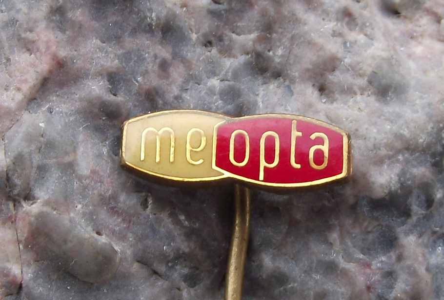 Vintage Meopta Czech Stereo TLR & Spy Camera Company Advertising Logo Pin Badge - Badgecrazy