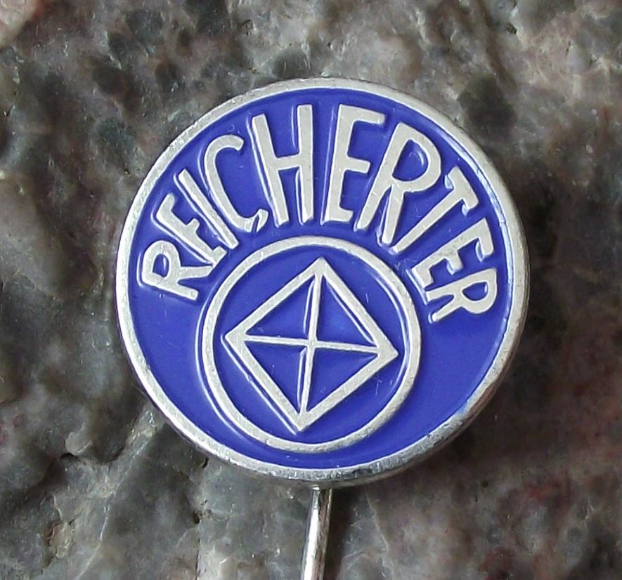 Vintage Reicherter East Germany DDR GDR Engineering Hardness Testers Pin Badge - Badgecrazy