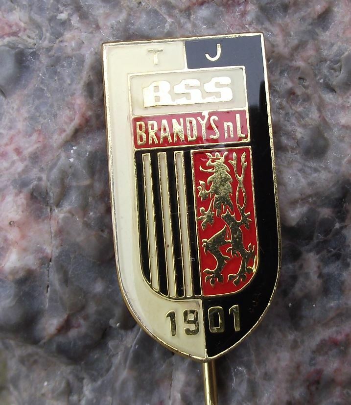 Vintage TJ BSS Brandys nad Labem 1901 Czechoslovakia Football Team Pin Badge - Badgecrazy