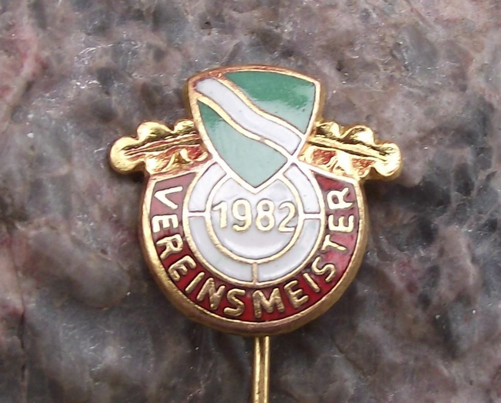1982 Rheinland Shooting German Defence Association Club Champion Pin Badge - Badgecrazy