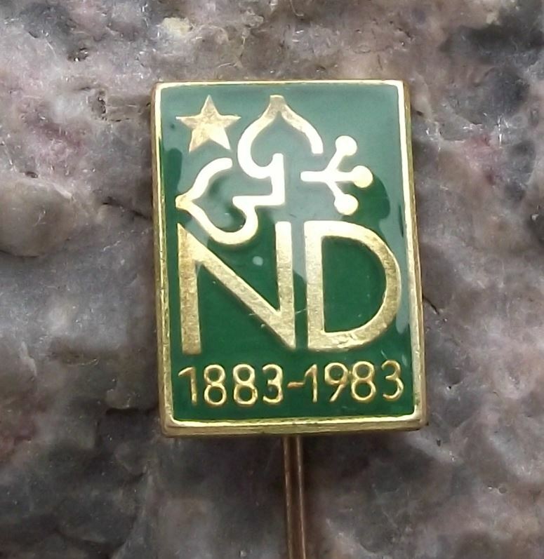 1983 National Theatre Czechoslovakia Narodni Divadlo Centenary Pin Badge - Badgecrazy