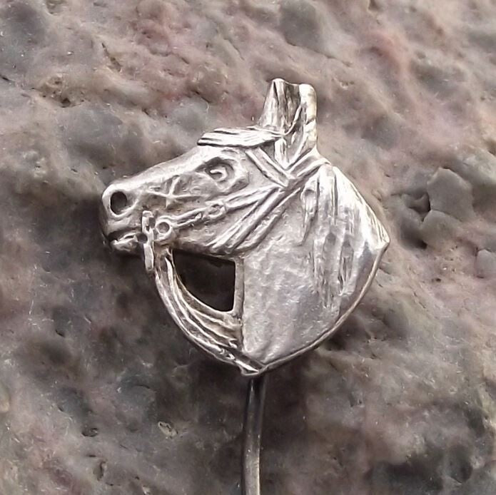 Vintage Horse Head Racing Equestrian Association Czechoslovakia Pony Pin Badge - Badgecrazy