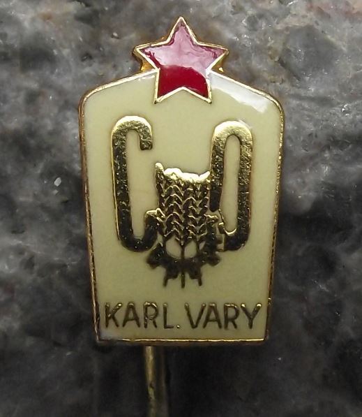 Czechoslovakia Civil Defense Defence Worker Karlovy Vary Region CO Pin Badge - Badgecrazy