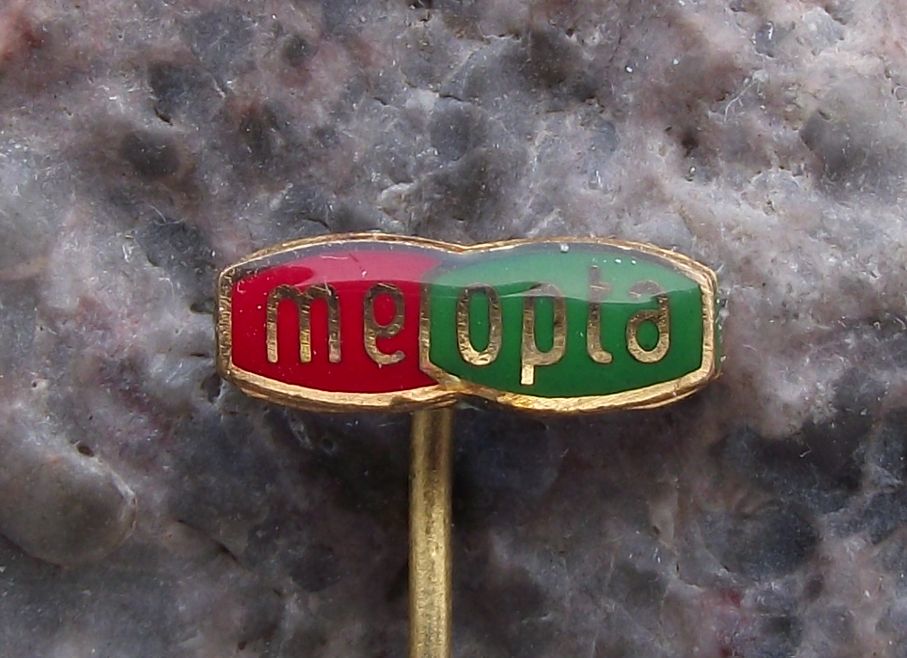 Vintage Meopta Czech Stereo TLR & Spy Camera Company Advertising Logo Pin Badge - Badgecrazy