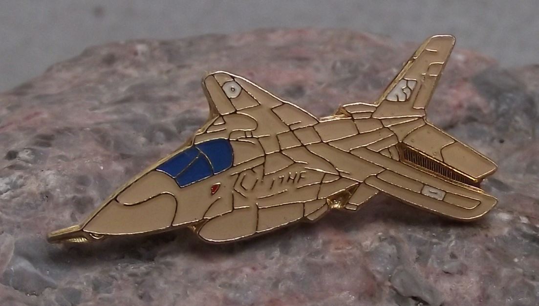 Sepecat Jaguar Anglo French Attack Jet Trainer Aircraft Supersonic Pin Badge - Badgecrazy
