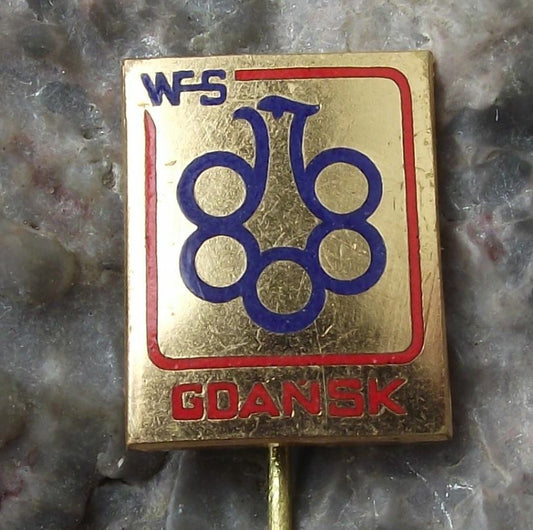 Vintage WFS Gdansk Soccer Sport Federation Poland Football Club Pin Badge - Badgecrazy