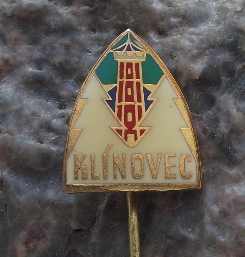 Antique Klinovec Czechoslovakia Broadcasting Tower Tourist Souvenier Pin Badge - Badgecrazy