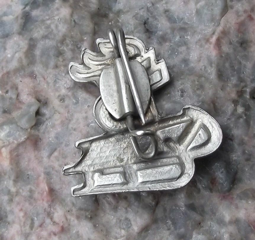 Antique Thalmann Pioneer Organisation Youth Group Toboggan DDR Sledge Pin Badge - Badgecrazy