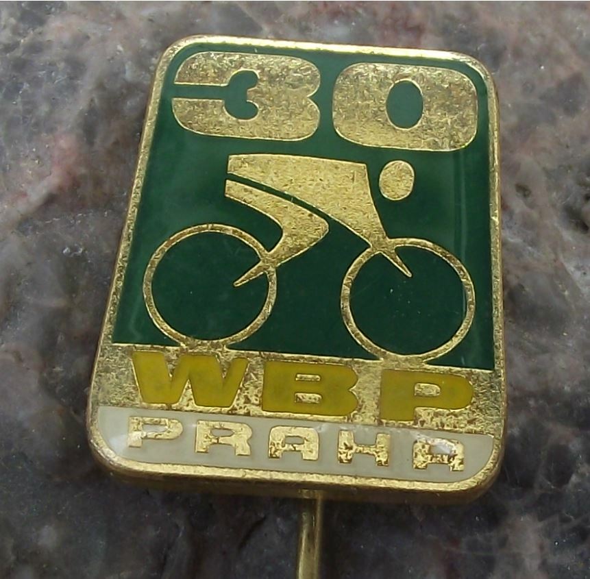 1977 WBP Berlin Warsaw Prague International Peace Race Cycling Bicycle Pin Badge - Badgecrazy