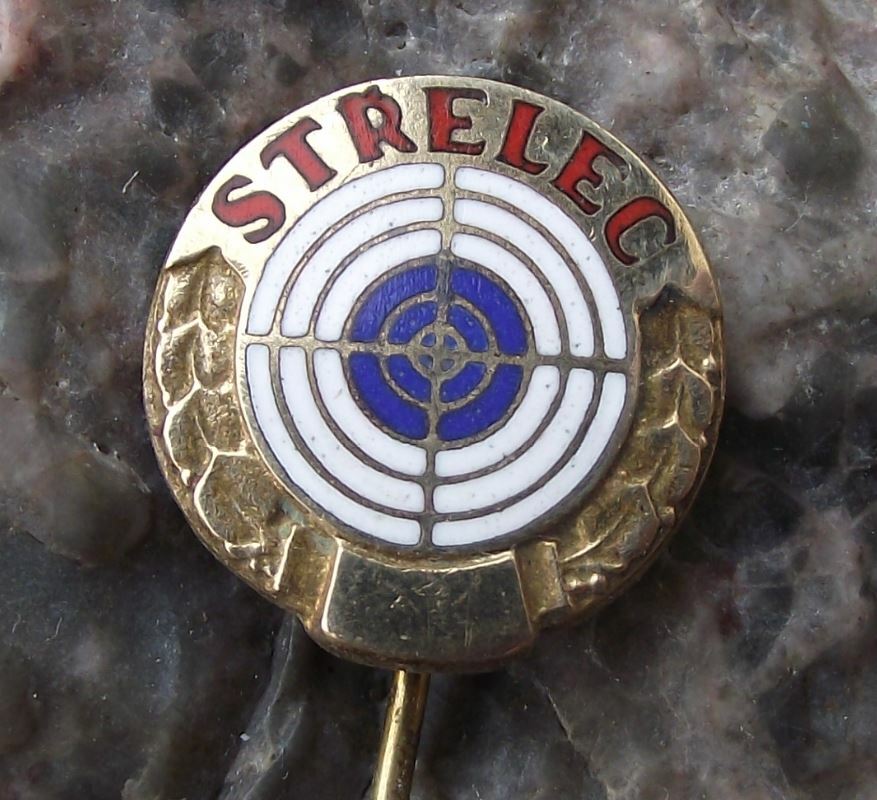 Czechoslovakia Military Reserve Gun Shooting Marksman Sniper Fine Shot Pin Badge - Badgecrazy